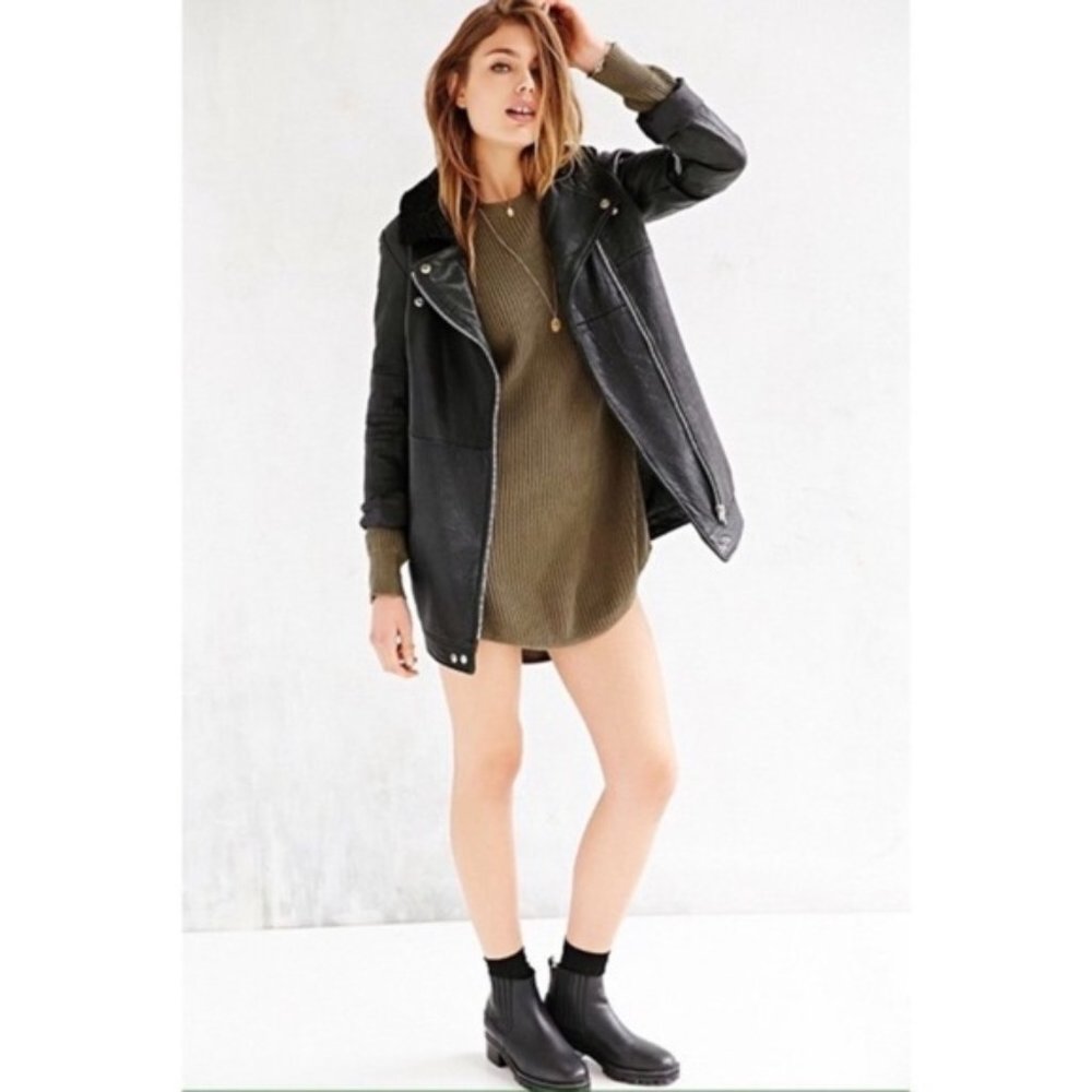 UNIF x Urban Outfitters olive green knit dress
